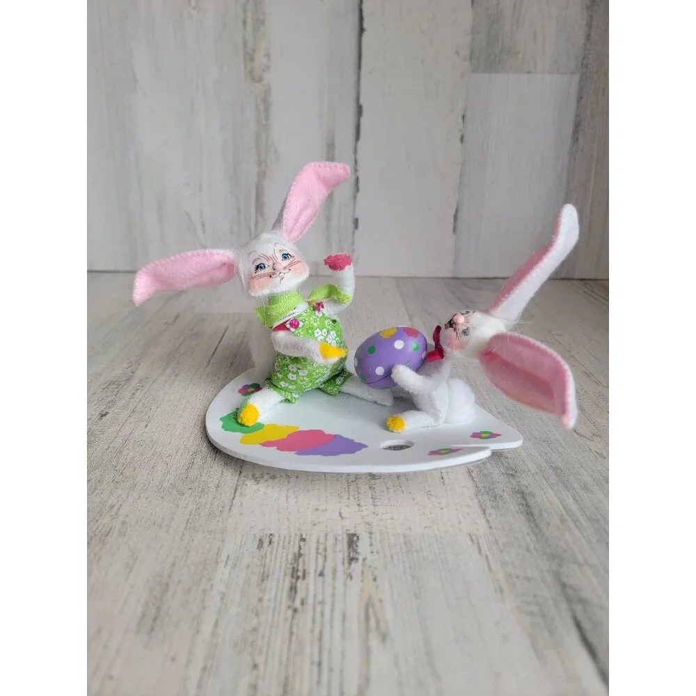 Annalee Easter egg painting bunny‎ Pals spring decor